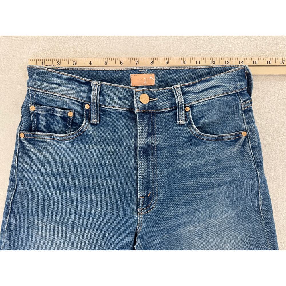 Mother Jeans The Newbie Ankle Mid Rise Straight Denim Hokey Pokey 26 - Picture 4 of 10